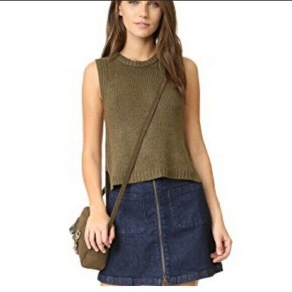Madewell Knit Cropped Sweater‎ Vest - Picture 1 of 5